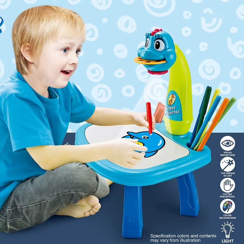 LED Projector Art Painting Table for Kids