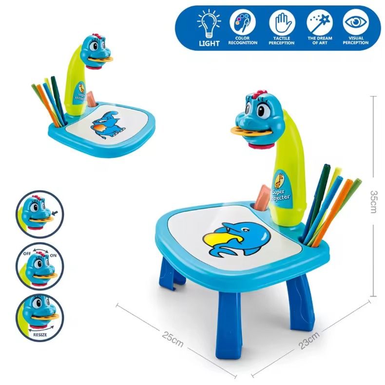 LED Projector Art Painting Table for Kids