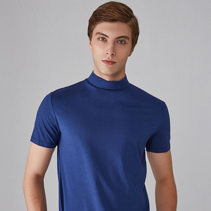 🔈🔈2026 Hot Sale - 50% OFF🎁High Neck Slim Fit T-shirt for Men