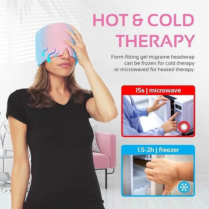 Migraine Relief Cap – Hot & Cold Gel Therapy