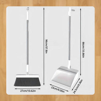 🥳2026 HOT SALE🥳💞50% OFF!✨ 💝Stand-Up Dustpan Set with 180° Rotating Broom